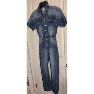 NWT FREE PEOPLE We The Free MARCI Jumpsuit Boiler Suit Coverall in High Noon XS